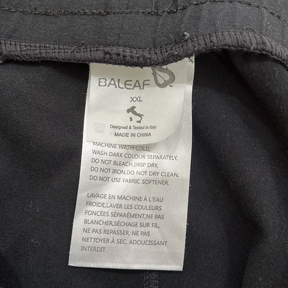 Baleaf black sweatpant shorts XXL - Picture 3 of 10